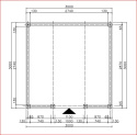 Altana 16 | Drewniana Narcyz 3 x 3 m