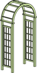 Pergola | Szpaler różany 235 x 120 x 60 cm