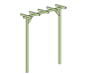 Pergola | Ogrodowa pojedyncza 240 x 225 x 60 cm