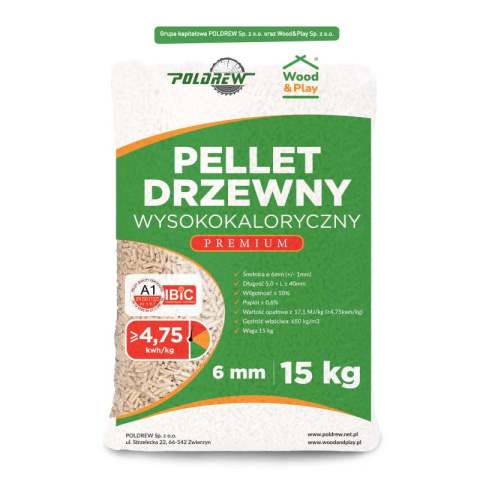 Drewno opałowe | Pellet drzewny EN A1 17,1 MJ/kg (4,75kwh/kg)