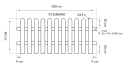 Płot sztachetowy 180 x 80 cm grubość 44mm drewniany impregnowany Premium