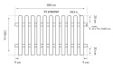 Płot sztachetowy 180 x 80 cm grubość 44mm drewniany impregnowany Premium